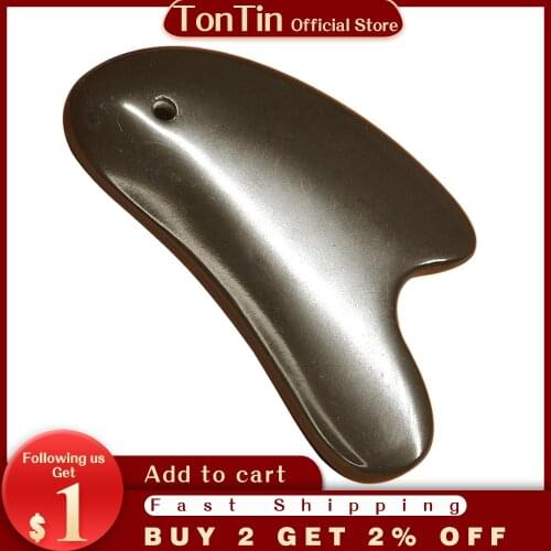 5A Grade Si Bin Bian Stone Massage Guasha Beauty Face Plate scratching Massager Tool body face slimming scraper V-line face