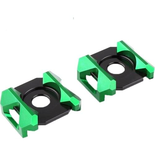 Motorcycle CNC Aluminum Rear Wheel Fork Decoration Cover Chain Adjuster For Kawasaki Ninja250R Ninja250SL Ninja300