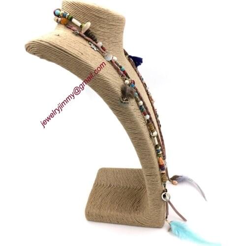 2015New personalized handmade jewelry supplier beaded feather pendant long Necklaces for women Waist chain