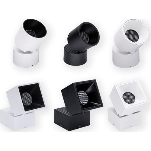 Downlight Honeycomb Nest Anti Glare Lens Surface Mounted LED Cob Ceiling Spot Light Pic Background 10W12W 15W Light 220v Indoor