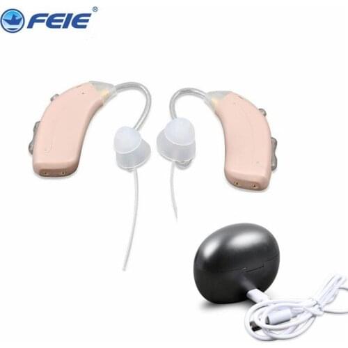 S-318 Hearing Aids Sound Amplifier Rechargeable Mini Digital Deaf-Aid Behind The Ear Aid for Aged Health Care audifonos