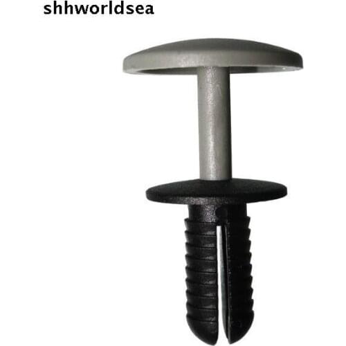 Shhworldsea Free shipping 100pcs Nylon Grey & Black Push-Type Retainer Fastener Clip For VW For Audi