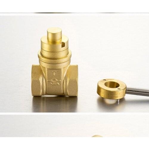 Standard valve Brass heavy duty dense gate valve Manual gate valve with lock cross magnetic lock valve