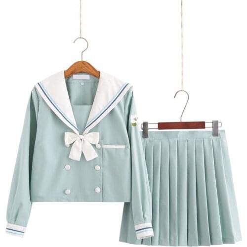 Student JK Uniforms Japanese School Uniform Japan Korea Sailor Suit Cosplay Costumes Anime Suit Pleated Skirt Girl Female Sets