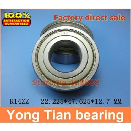 High Quality R14ZZ shielded bearing inch series 7/8"x 1-7/8"x 1/2" inch 22.225*47.625*12.7 mm miniature shielded ball bearing