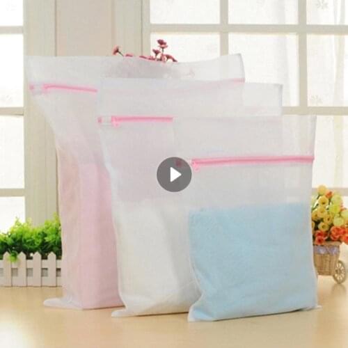 1 Pc Wash The Stocks Bag Laundry Portable Lingerie Mesh Organizer Has A Zip Household Washing Bags Shoe Hanging Bag Wash Shoes