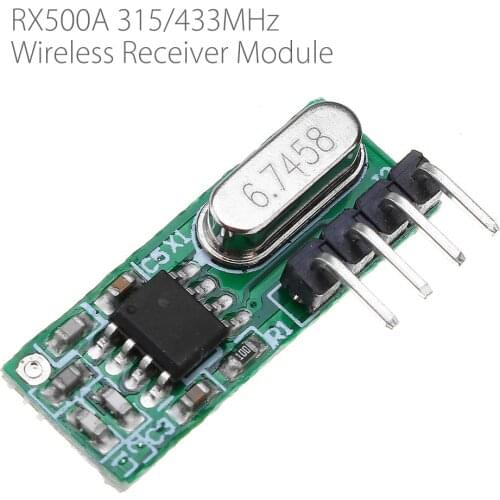 3Pcs/lot RX500A 315/433MHz High Sensitivity Superheterodyne Wireless Receiver Module