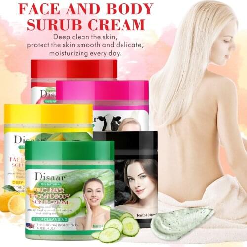 400g Facial And Body Exfoliator Face Scrub Natural Organic Peeling Exfoliating Moisturizer Body Exfoliante Beauty Cream