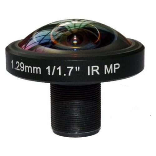 4K lens 1.29mm C mount 1/1.7" IMX226 Board Fisheye Lens For UHD 4K Surveillance Security IP Camera