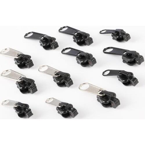 3 Size 6Pcs Plastic+Stainless steel Head Environmental Protection Metal Hanging Plating And Barrel Plating Polishing Zipper Head