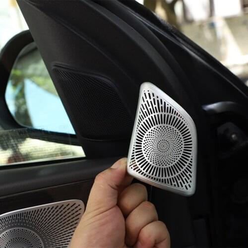 Car Aluminum Alloy Audio Speaker Tweeters Cover Trim Accessories For Mercedes Benz GLE GLS Class W167 X167 2020