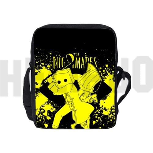 Hot Little Nightmares 2 Handbags Children Zipper 3D Print Anime Crossbody Bags for Teenage Shoulder Bag Cartoon Pack Purse 2021