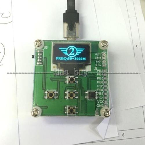 RF power meter 1MHZ-8000MHZ OLED display RF power attenuation value digital meter 8GMZ W Sofware 10W 30DB Attenuator