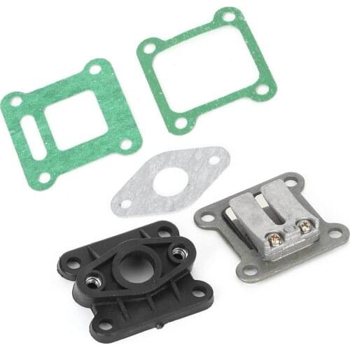 Carburetor Reed Valve Mainfold Kit for 47cc 49cc Pocket Bike Mini ATV/Dirt Bike Reed Valve Mainfold Kit Motorcycle Parts