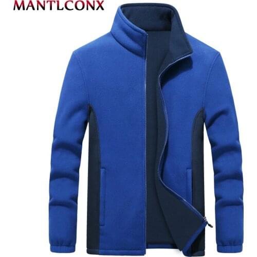 MANTLCONX 7XL 8XL 9XL Fleece Mens Jacket Large Sizes Winter Jacket Coat Outerwear Big Mens Clothing Warm Overcoats for Men 2021