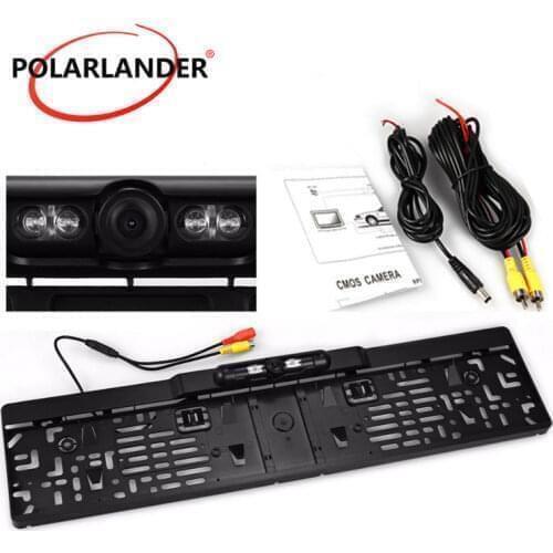 Best selling 170 Degree Viewing Angle European Car License Plate Frame camera Reversing Camera Night Vision