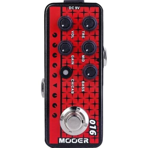 Mooer M016 Phoneix Electric Guitar Effects Pedal Speaker Cabinet Simulation High Gain Tap Tempo Bass Accessories Stompbox