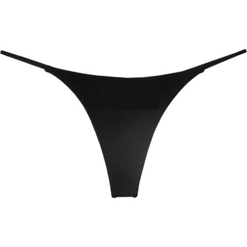 New version of custom double-layer ribbon sexy thong low waist double-layer bikini cotton ladies underwear G010