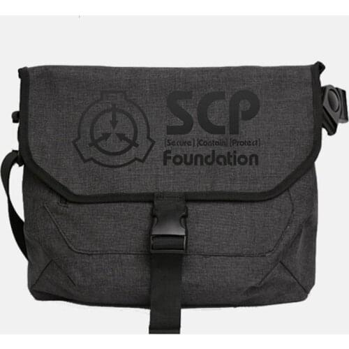 SCP Secure Contain Protect Special Containment Procedures Foundation Cosplay Shoulder Bag Canvas Prop Handbag Collection Gift