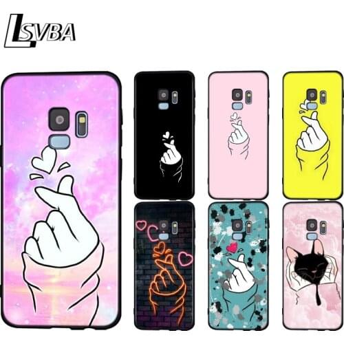 Silicone Cover Kpop Hand LOVE For Samsung Galaxy A9 A8 A7 A6 A6S A8S Plus A5 A3 Star 2018 2017 2016 Phone Case