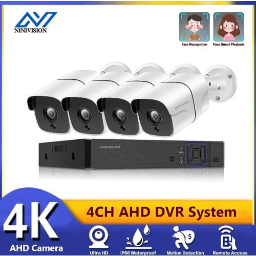4K AHD Video Surveillance Camera System Surveillance Recorder 6 in 1 DVR 8MP 5MP 4K HD Security Camera Video Surveillance Kit