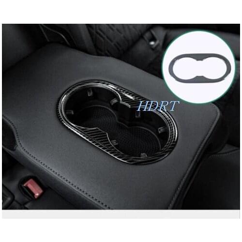 Stainless Steel Car Styling Rear Water Cup Holder Frame Decoration Sticker Trim For Audi A3 Hatchback 2021 Interior Accessories