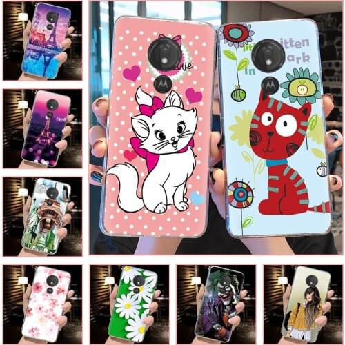 TPU Silicone Phone Case For MOTO G7 Power US Fashion Design Soft Cartoon For Woman Original
