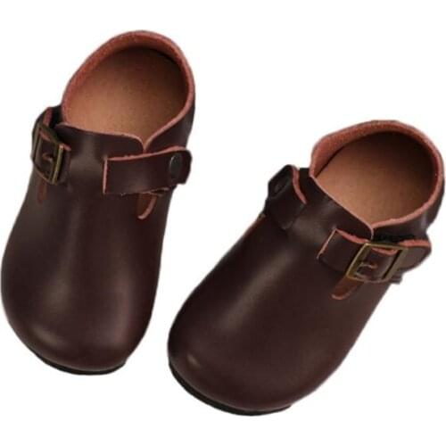 Girlss leather Shoes Genuine Leather Breathable Toddler Peas Casual Wedding Prom Shoe 2021