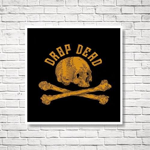 Vintage Poster Japanese Morita Skull Hero Canvas Painting For Gift Wall Art Print Picture Living Room Studio Decor