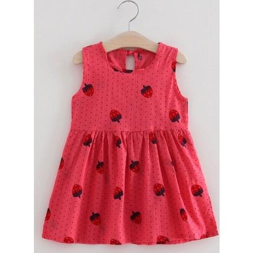 ZWF880 Princess vest skirt girl cotton silk dress cotton silk western style summer dress little girl Korean children new style
