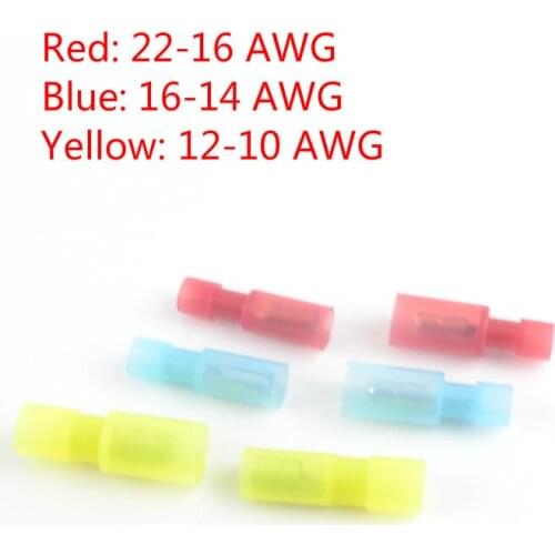 20PCS translucent Bullet Shaped Female Male Insulating Joint Wire Connector Electrical Crimp Terminal FRFNY+MPFNY