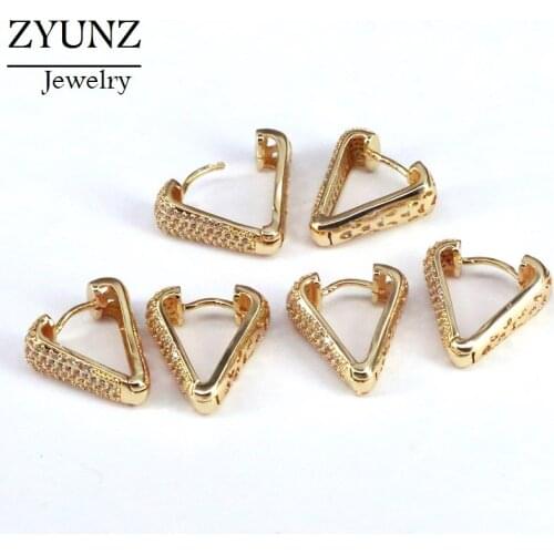 5 Pairs, Trendy Hoop Earrings for Women 2020 Fashion Crystal Geometric Statement CZ Female Minimalist Brincos