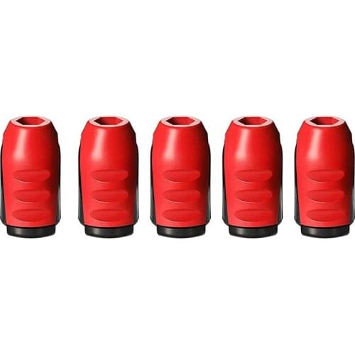 5 Pcs Magnetic Screw Holder Rings 1/4 Inch/ 6.35 mm Screwdriver Driver Bits Magnetizer for Electric Drill and Hand Tools