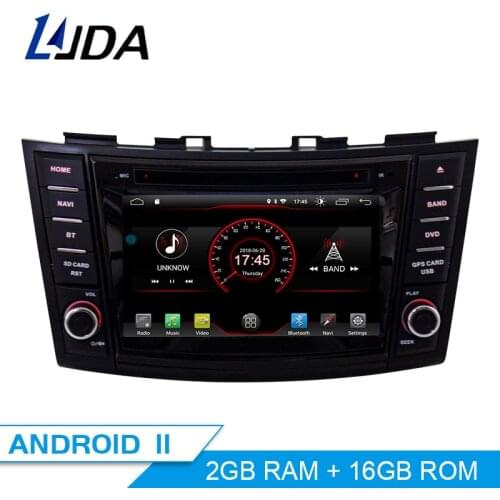 LJDA 2 Din Android 10.0 Car Radio For SUZUKI SWIFT 2011-2015 WIFI Car Multimedia Player Stereo GPS Navigation DVD IPS Auto Audio
