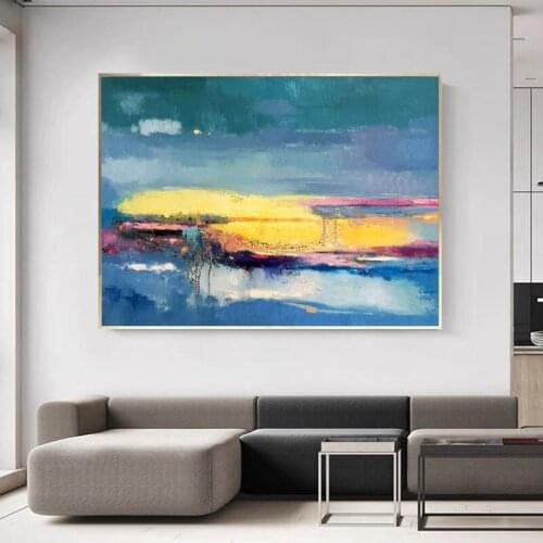 Large Acrylic Oil Painting Handmade Abstract Painting Wall Art Canvas Modern Decorative For Living Room Bedroom Gift
