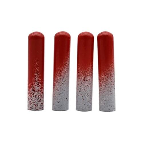 Coolstring 2.4CM*5MM New Aglets With Cockscomb Red&White Spray Painting Shoelaces Ends Strong Sneaker Ropes Head 4 Pcs/Lot