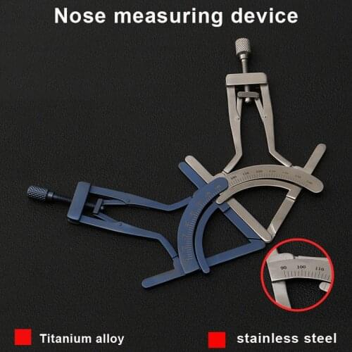 Nose shaping Stainless steel instrument tool Nose measuring gauge Small house nose tip height measuring device