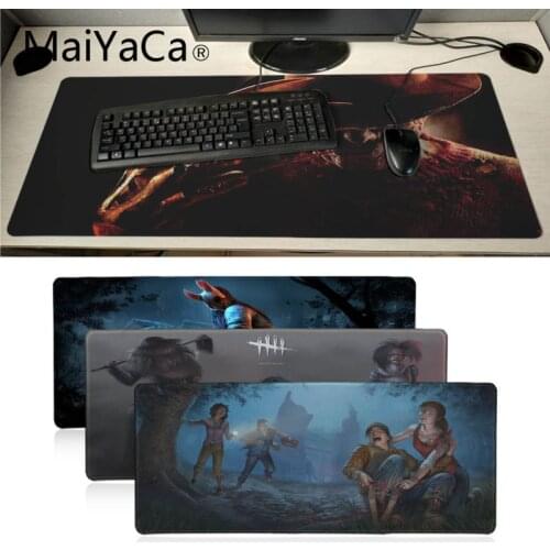 Maiyaca dead by daylight DIY Design Pattern Game mousepad Good quality Locking Edge Keyboard Mat Table Mat mouse pads anime