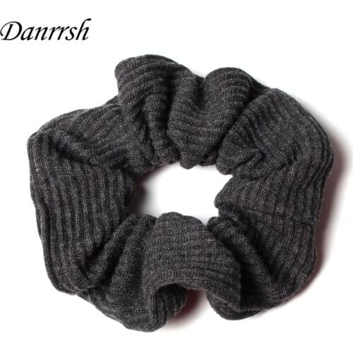 Big Thick Cloth Women Hair Scrunchies Elastic Hair Bands Hair Accessories Ponytail Holder Autumn And Winter Hair Tie Danrrsh