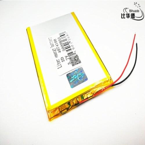 5pcs Liter energy battery Good Qulity 3.7V,5000mAH 4074108 Polymer lithium ion / Li-ion battery for tablet pc BANK,GPS,mp3,mp4