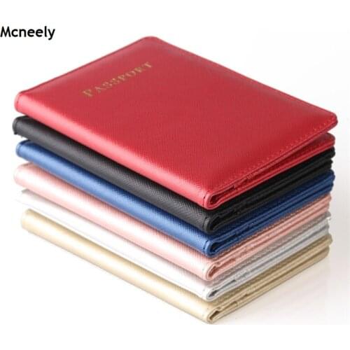MCNEELY Men Multifunctional Nice Leather Passport Case Unisex Travel Cover for Passport Cover All country 6colors drop shipping