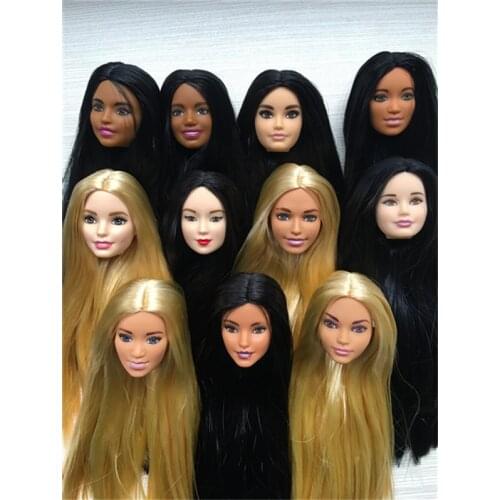 New Arrival Rare Collection Doll Head Princess Fashion White Hair Princess Head Girl DIY Dressing Hair Toys Favorite Collection