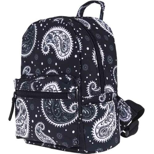 New Fashion Small Backpack 3D Digital Printing Amoeba Backpack Cute Girls Schoolbag LXBA17