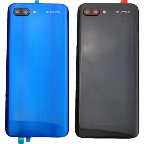 ZUCZUG New Original Glass Rear Housing For Huawei Honor 10 Battery Cover Back Case Door With Camera Lens+Flash Light+Adhesive