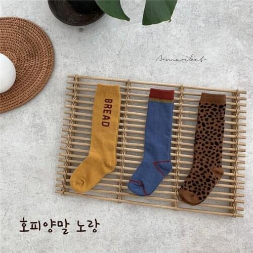 Autumn Kids Socks Children Korean Leopard Tube Socks Very Fashion Boys Girls Tube Socks Adult Knit Cottom Long Tube Socks