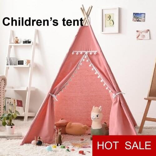 1.3M Large Children’s Tents Portable Wigwam for Kids Baby House Teepee Princess Castle Tipi Infantil Playhouse Birthday Gift