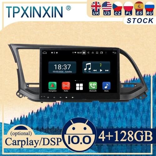 PX6 For Hyundai Elantra 2016 Android10 Carplay Radio Player Car GPS Navigation Head Unit Car Stereo WIFI DSP BT