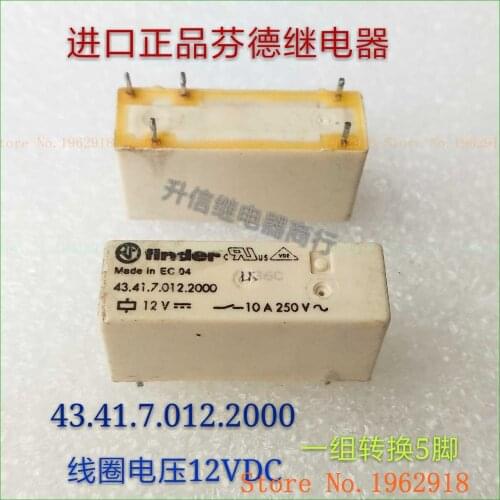Relay 43.41.7.012.2000 DC12V 10A 250VAC 5