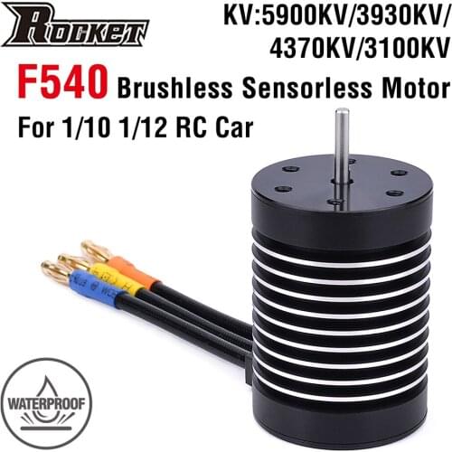 Rocket F540 Waterproof Brushless Motor 5900KV 3930KV 4370KV 3100KV for 1/10 1/12 RC Car