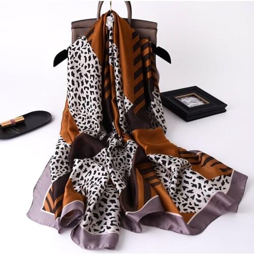 2021 Luxury Brand Women Scarf Summer Silk Scarves Shawls Lady Wraps Soft Pashimina Female Echarpe Designer Beach Stole Bandana